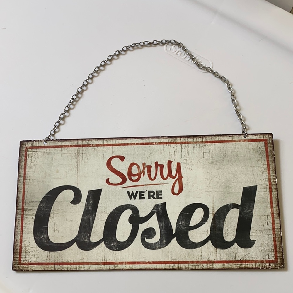 Distressed sign